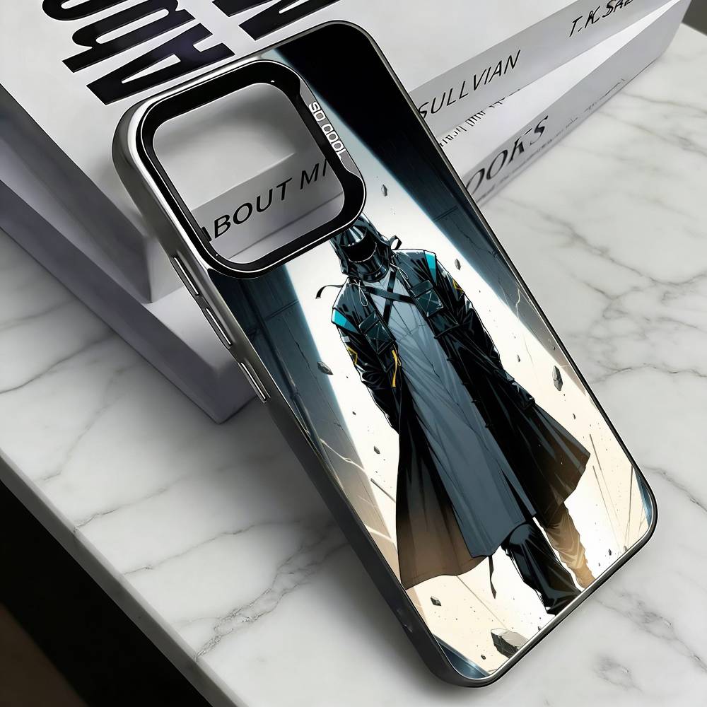 

A-Arknights Phone Case For iPhone 17,16,15,14,13,12,11 Plus,Pro Max,XS,Colorful Silver Phone case Funda Cover iPhone16plus