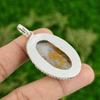 Daughters Day Sale 925 Silver Oval Polka Dot Agate Gemstone Birthday New Pendant