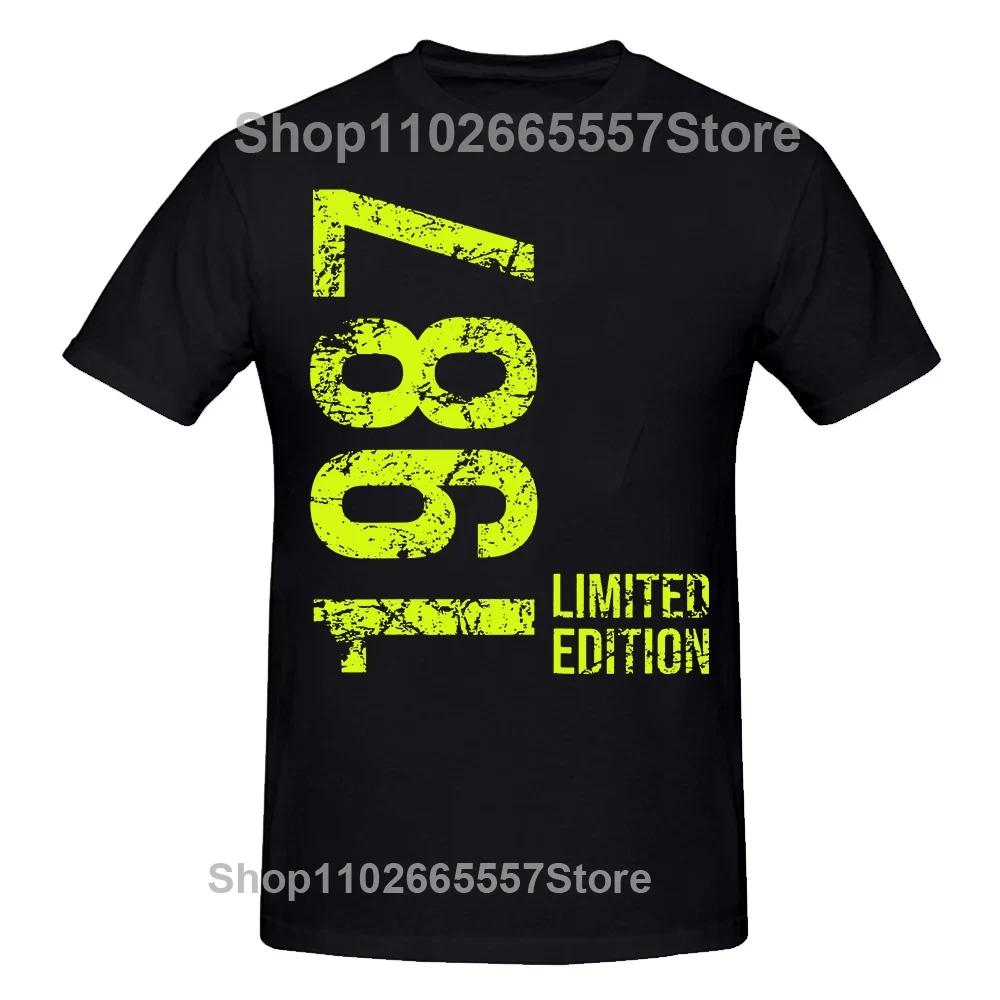 Novelty Awesome 37th 37 Years Retro Vintage 1987 T Shirts Graphic Cotton Streetwear Short Sleeve Birthday Gifts Summer T-shirt