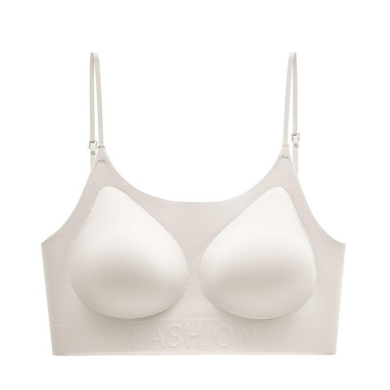 Women Invisible U Back Push Up Seamless Low Back Bra For Small Chest