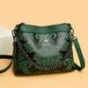 Fashion Embossed Chain Bag - Women's Single Shoulder Bag - Casual Crossbody Bag