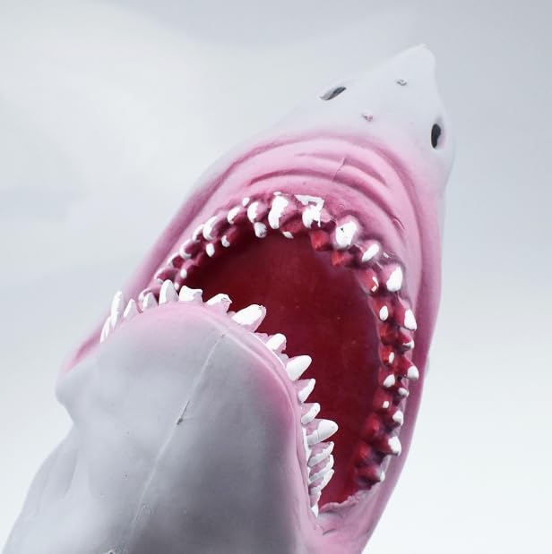 speed mao sea creature shark hand puppet gray