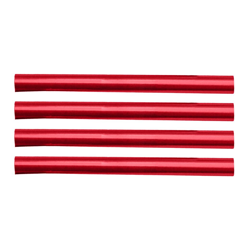 4Pcs Tent Tube Rod Replacement Aluminum Alloy Tent Poles Repair Tube Tent Connecting Pipe Camping Tent Accessory