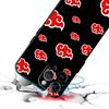Case for iPhone 13 12 11 Pro Max XR 7 8 15 16 14 Plus XS Max Black Soft Phone Cover Akatsuki Cool Cloud