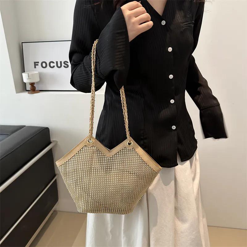 WTEMPO Elegant Large Capacity Soft Single Shoulder Bags Women Casual Versatile Shopping Crossbody Bags