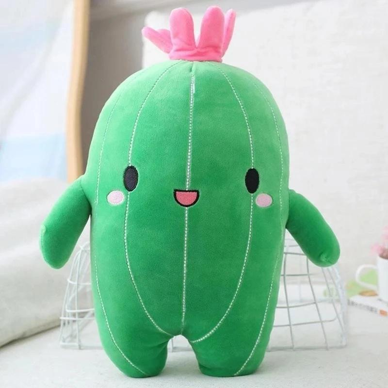 Lovely Flower Plant Cactus Plush To Stuffed Doll Pillow Cushion Bolster Kids Children Boy Girl Gift Room Bedroom Decor