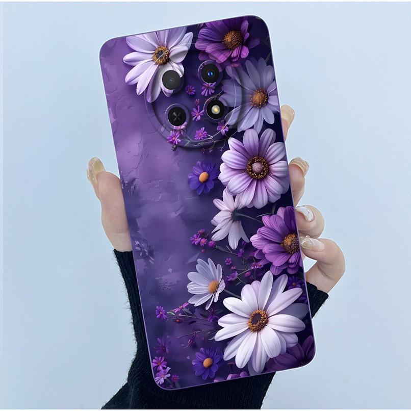 Case For Huawei Nova 14i Phone Case Coque Simplicity Oil Painting Flowers Silicone Soft Back Cover For Huawei Nova14i 14 I Funda