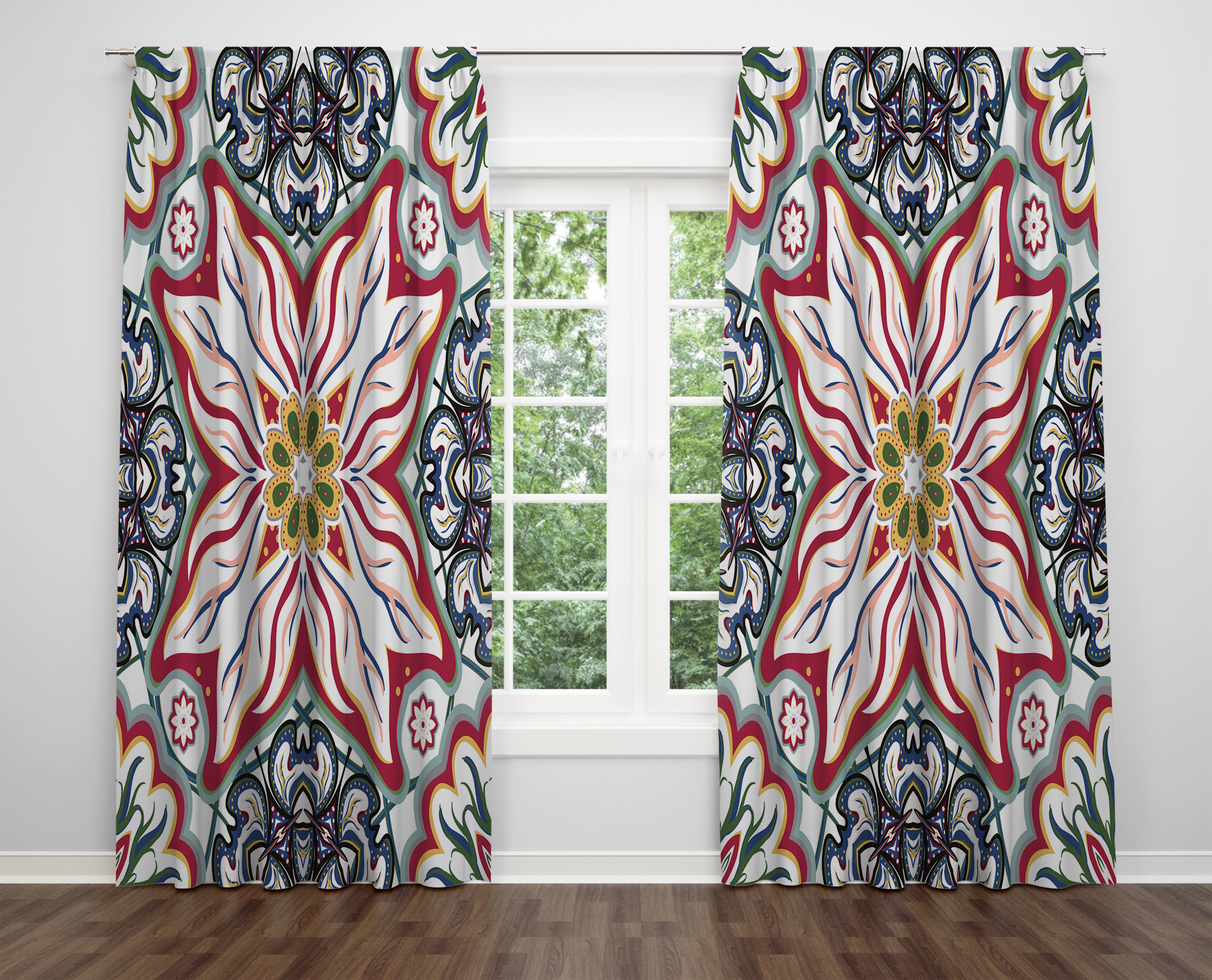 

Декоративний дизайн, високоякісна бавовняна тканина, ви можете вибрати одну або подвійну фіранку з крила 1 piece різнокольоровий