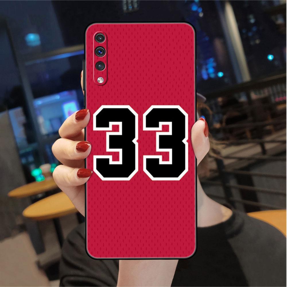 Coque pour Samsung Galaxy A50 A70 A30 A20s A20e A10 A40 A10s A10e M52 M51 M31 M30s M21 Noir Housse de téléphone Numéro porte-bonheur