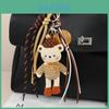 Cute Cartoon Bear Keychain With Mixed Material For Bag And Key Accessory