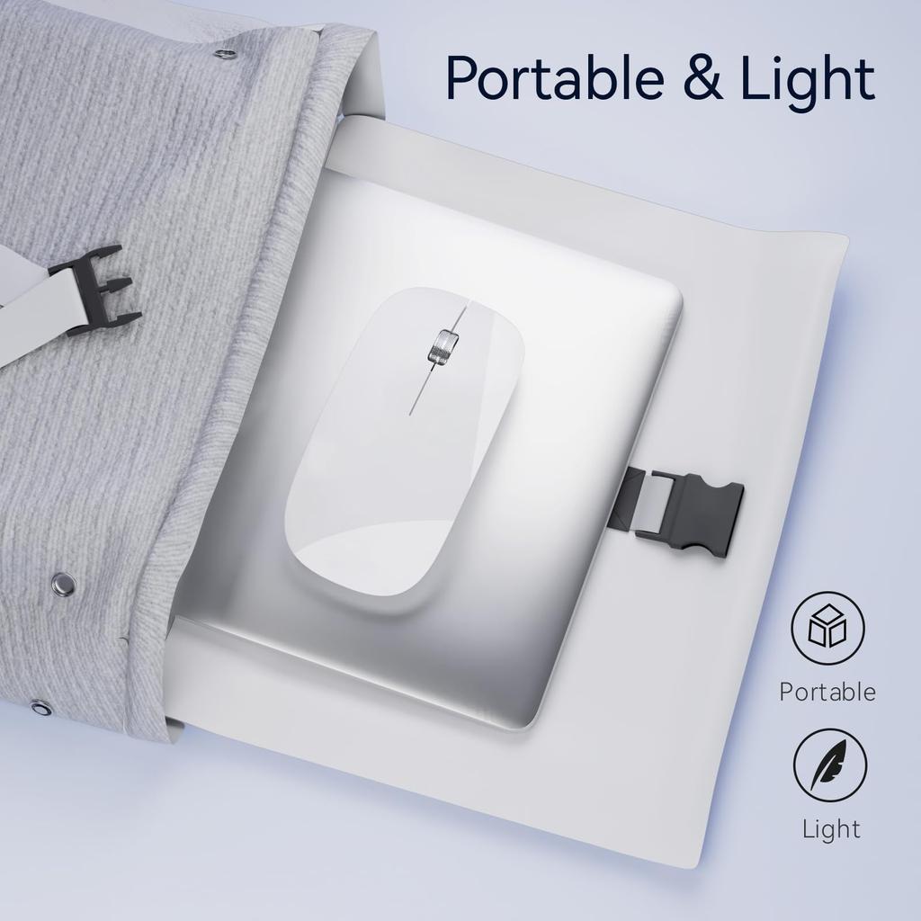 AmeToNana Amenana Wireless Mouse Bluetooth Mouse MouseMaster Silent Mouse Thin 65g Rechargeable Energy Saving High Precision Compatible with OS