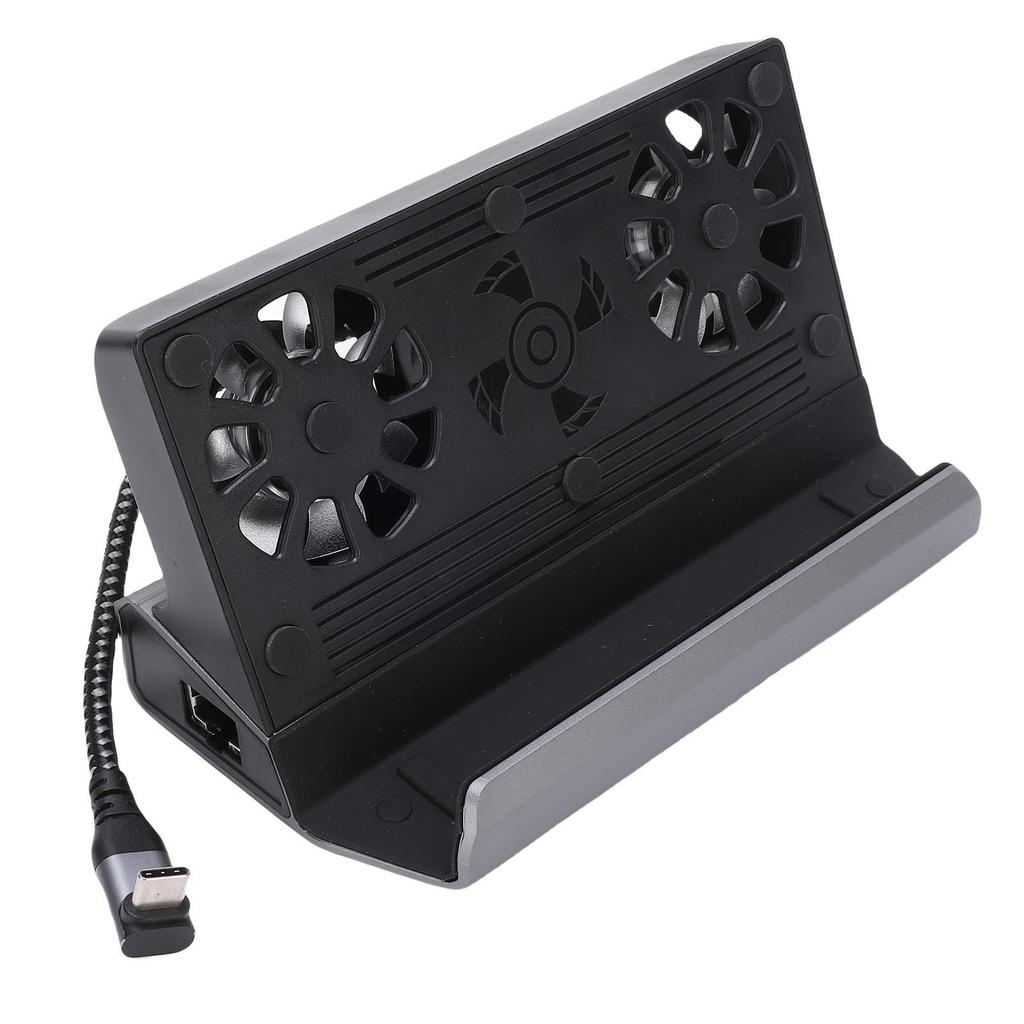 Game Console Docking Station Fit for Legion Go S 10 in 1 4K Double Cooling Fan PD Charging Game Console Base Docking