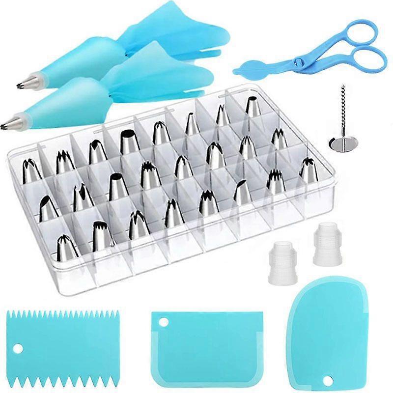 Decorating nozzle 33-piece set cake decorating nozzle household decorating bag cookie cream cake DIY tool baking set 1