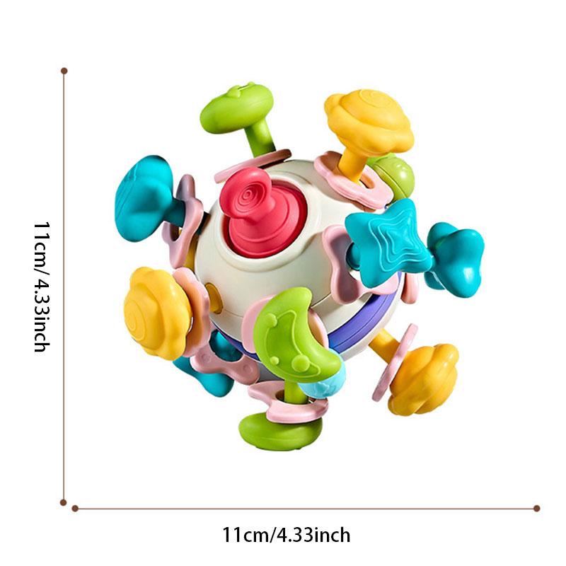 Soft Rubber Hand Grab Ball Space Hand Grip Ball Soft Rubber Finger Exercise Toy Baby Teether Rattle Montessori Toys For Newborns