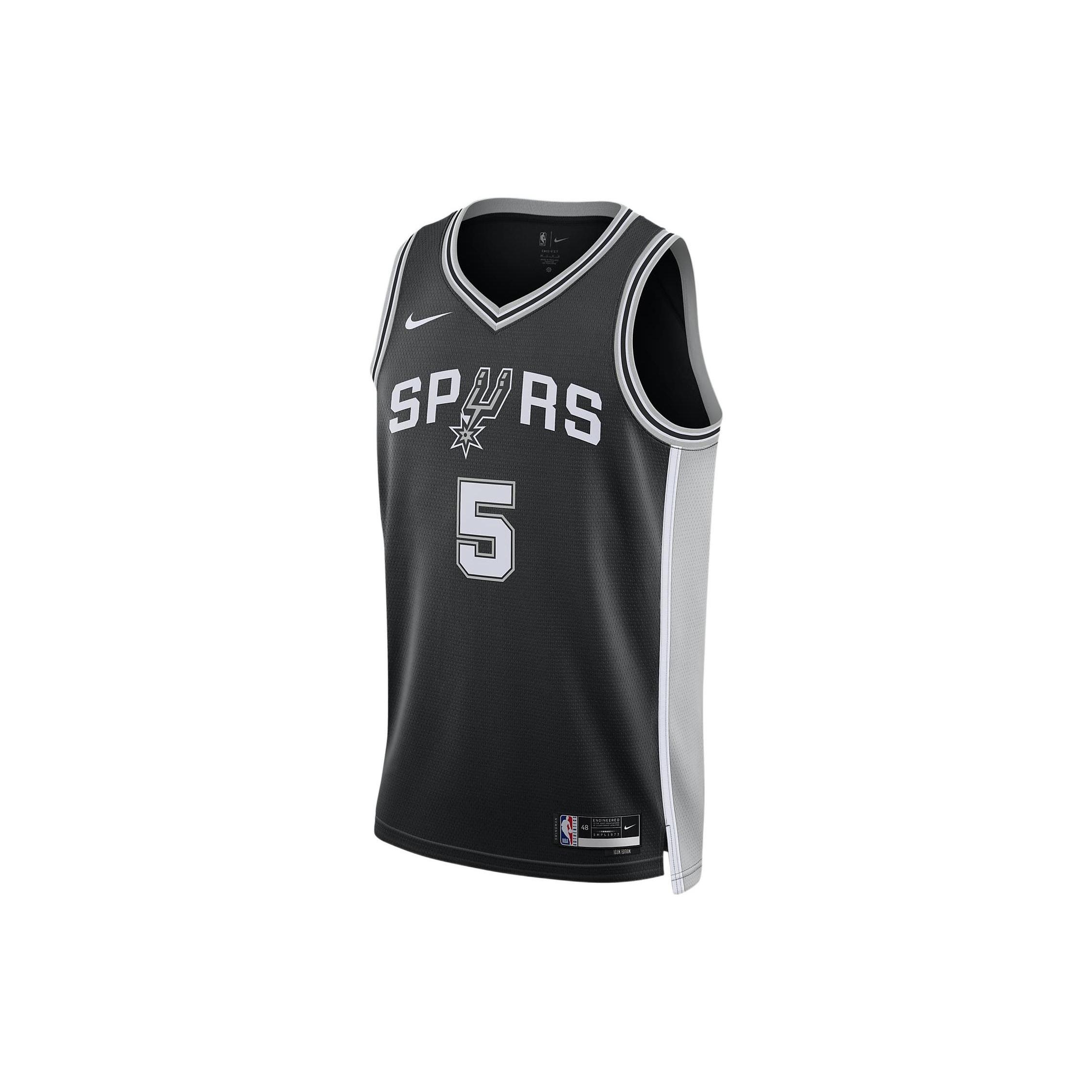 Nike x NBA San Antonio Spurs Dri-Fit Icon Edition Jersey Dejounte Murray 5 Men s DN2022-010 M
