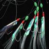 5Pc/Set Multi-Color Soft Silverskin Fishing Lure Set Imitation Shrimp Bait with Crystal Barbed Hook Variety Fishing Lures Tackle