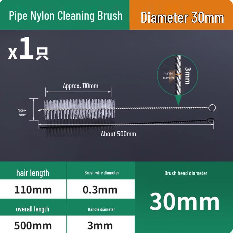 Nylon Test Tube Cleaning Brush with Extended Handle