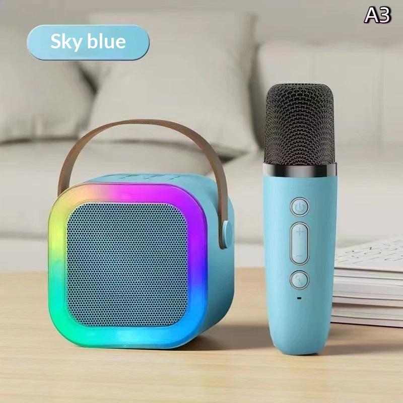 Bezprzewodowy Głośnik Bluetooth Maszyna do Karaoke Przenośny Mini Zestaw Głośników K12 Domowa Rodzinna Karaoke Prezenty dla Dzieci