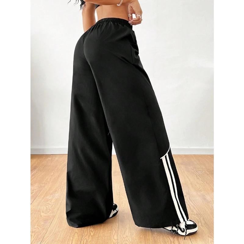 VEZFAA Women's Fashion Casual High Waist Trousers Pants & Capris