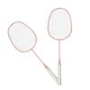 Sports Straight Beat Badminton Racket with Anti Skid Handle Glassy Carbon Alloy Double Badminton Racket for Boys Girls