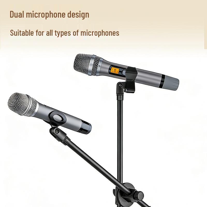 Universal Retractable Microphone Tripod for Live Streaming, Stage Performance & Mobile Phone