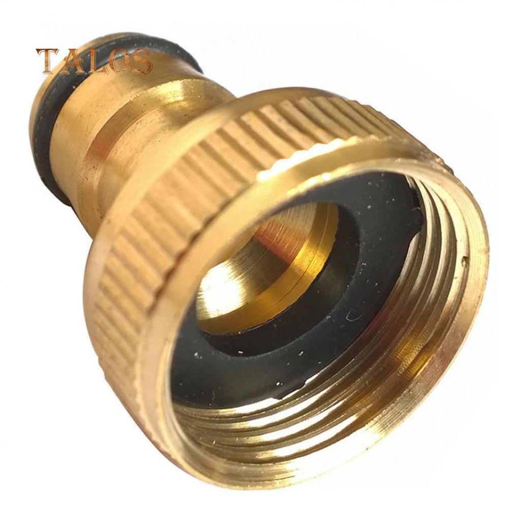 3/4 Inch Brass Tap Adapter – Quick Connect Garden Hose Pipe Connector, 25mm Thread, No-Leak