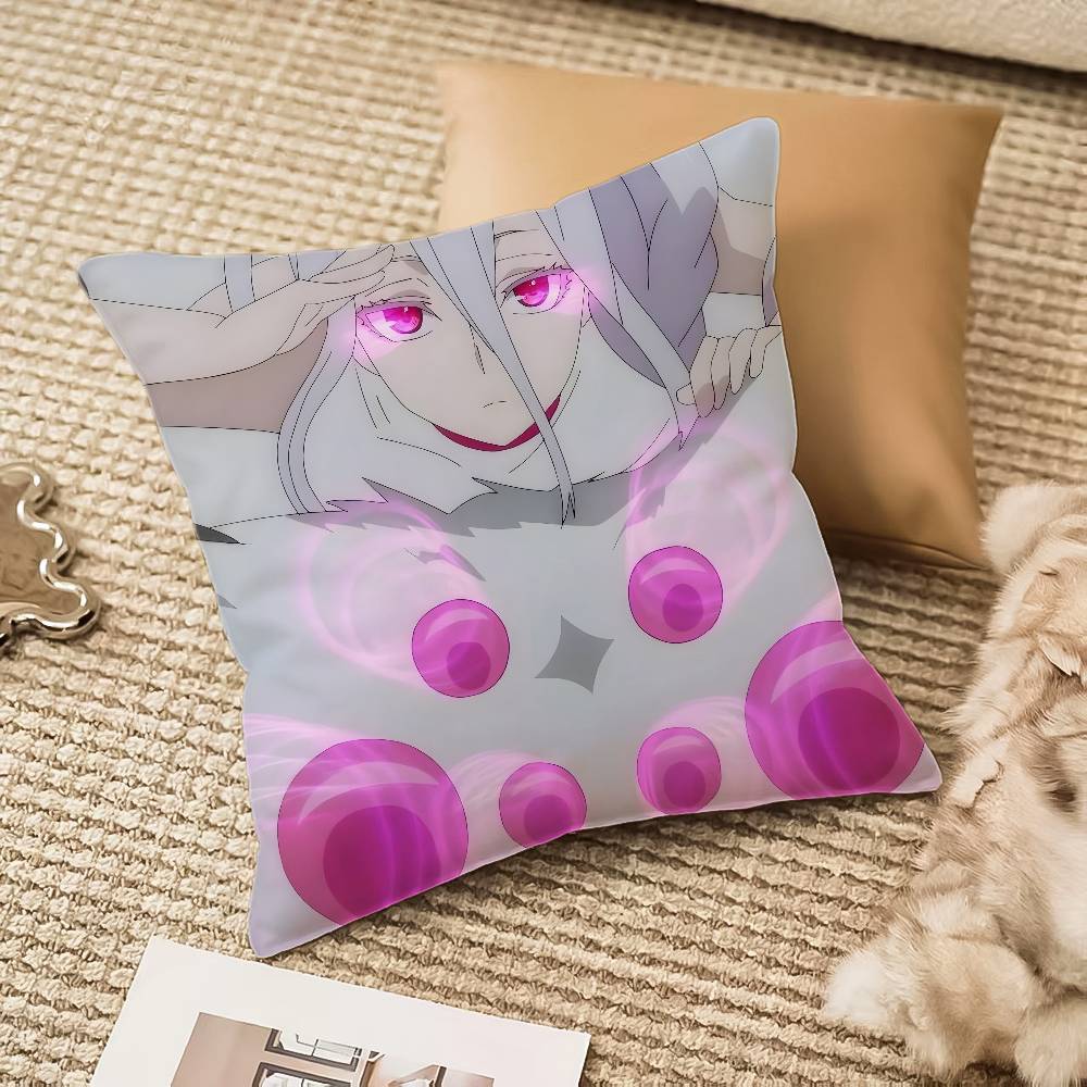 Anime S-So Im A Spider So What Pillow Case Anti-dustmite Invisible Zipper Sofa Bed