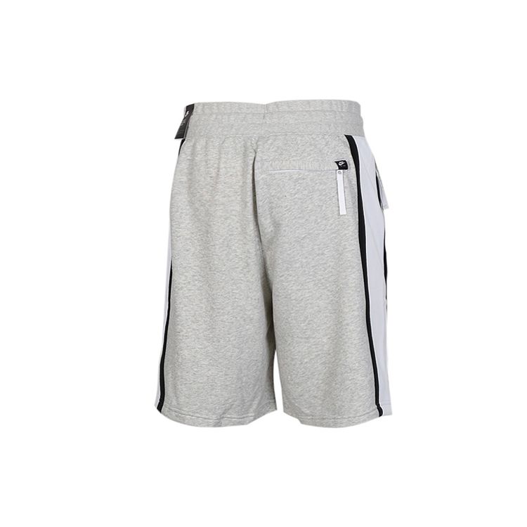 Nike Air French Terry Drawstring Zip Pockets Casual Shorts Men Bottoms Grey CJ9948-050