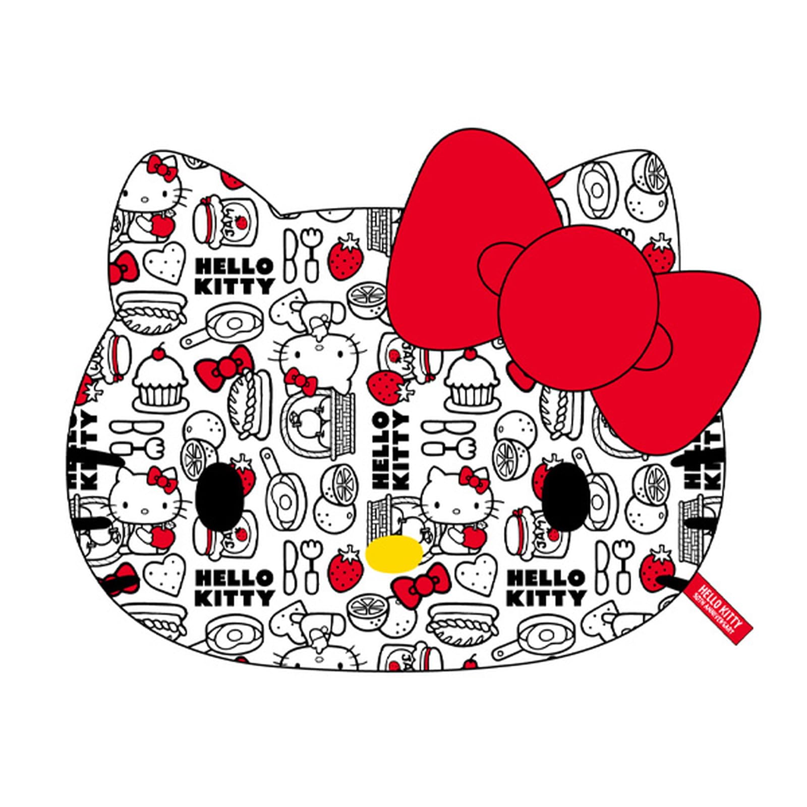 

K Company Hello Kitty Face H32 x x (50th Series) Cushion, Red, KT50-FC-RD, W40.5 D10.3cm
