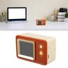 Retro Speaker TV Shaped Multifunctional Fashionable Time Speaker for Home Outdoor Use