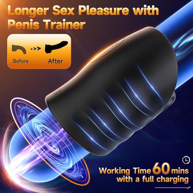APP Remote Penis Trainer Vibrating  Male Masturbator Glans Massager Adult Sex Toys for Men