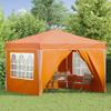 Pop Up Party Tent 288 X 288 X 245 Cm Orange Oxford Fabric