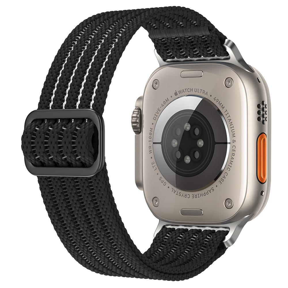 For Apple Watch Series 10 42mm/9 8 7 41mm/SE (2023) SE (2022) SE 6 5 4 40mm/3 2 1 38mm Woven Nylon Watch Strap Breathable Band