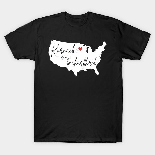 

Men Black Print T-shirt Steve Kornacki Is My Chartthrob No-Cut Transfer Paper Print Cotton Tshirt 4XL чорний