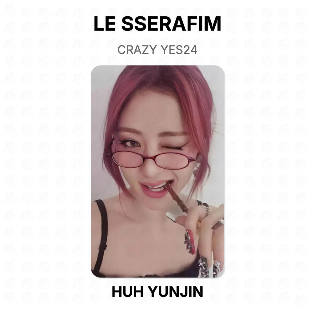 LE SSERAFIM CRAZY YES24 Official Photocard