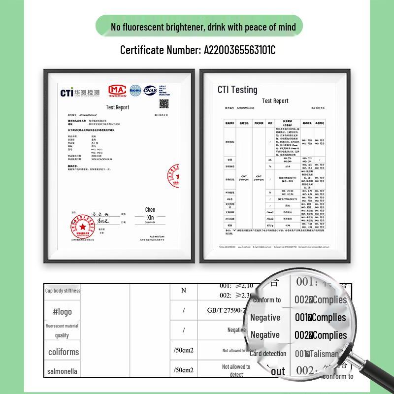 Deli Bamboo Pulp Paper Cups