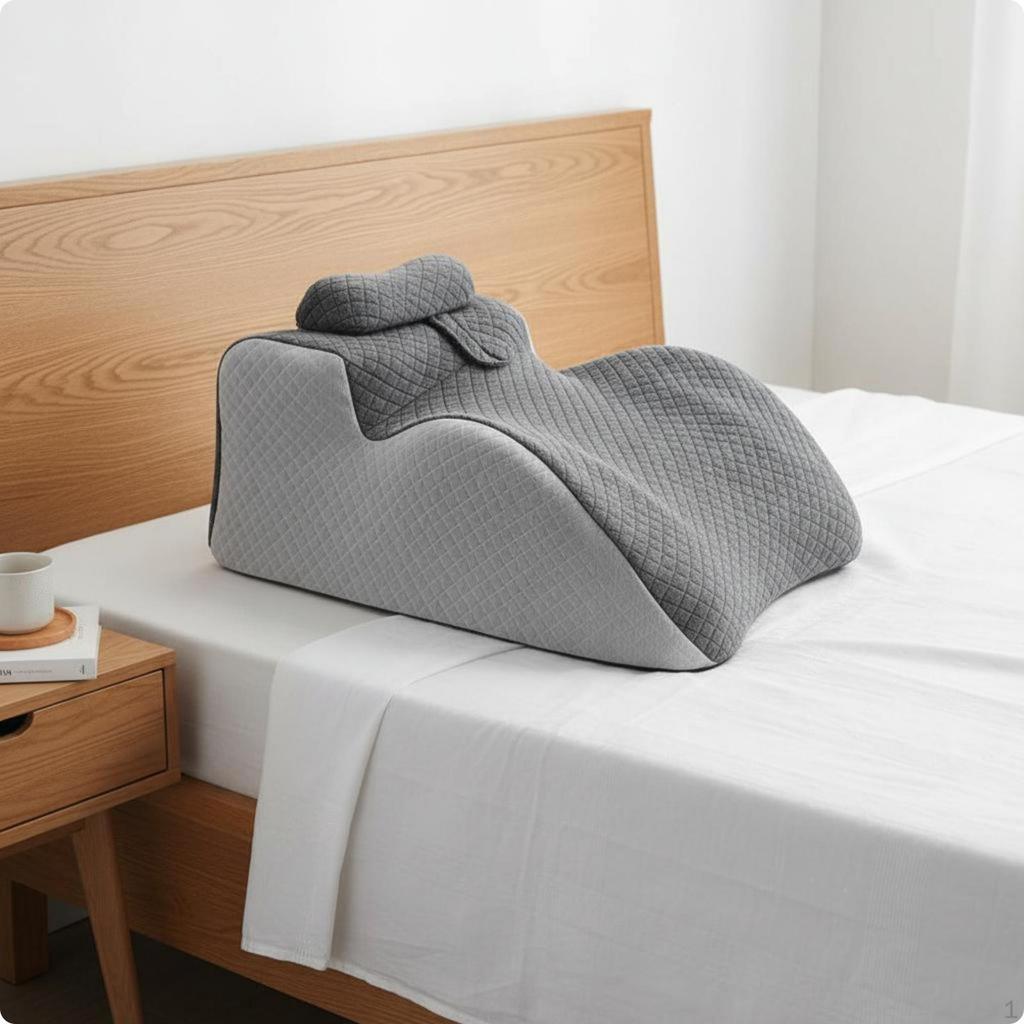 Prone Sleeping Pillow Ergonomic Face down Design Contoured Cavities Massage Headrest for