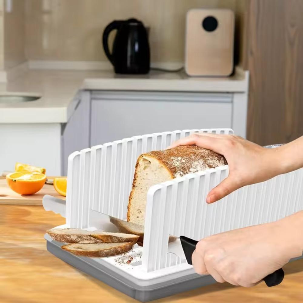 Heat-resisting Bread Slicer With Bread Crumb Tray Bread Slicing Plate Bread Cutting Guide  Loaf