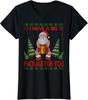 I Have Big Package For You Santa Claus And Huge Box Ladies' Crewneck T-Shirt Unisex T-Shirt