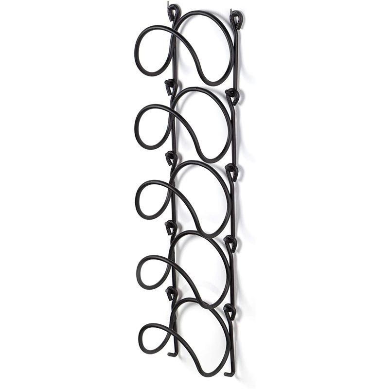 Wrought Iron Bathroom Towel Rack Wall-Mounted Wine Rack Multifunctional Storage Shelf with Multiple Layers Towel Rack