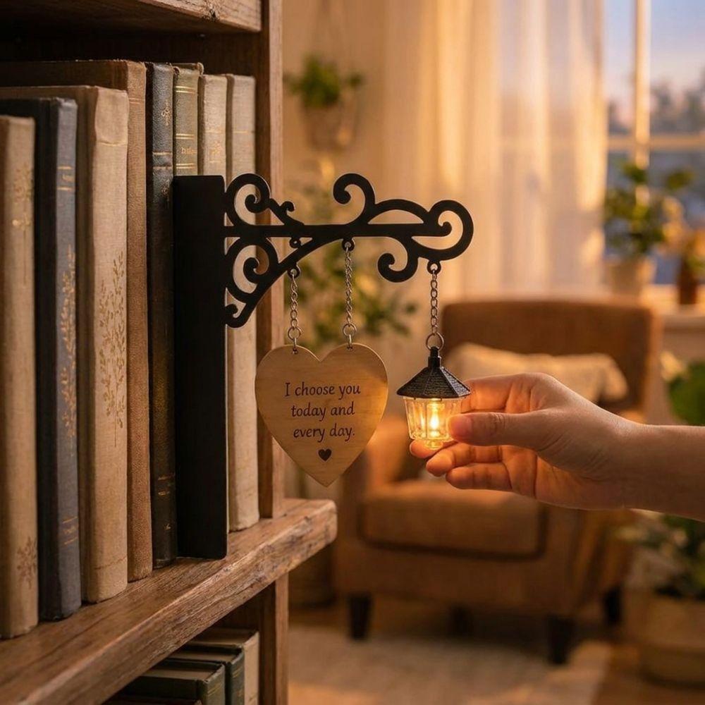 Decorative LED Book Nook Lamp Vintage Metal Library Night Light Pumpkin Ghost Lantern Home Office