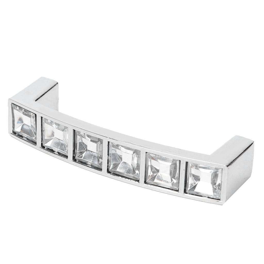 Crystal Handle Modern Simple Cabinet Door Diamonds Double Hole Handle Drawer Pull