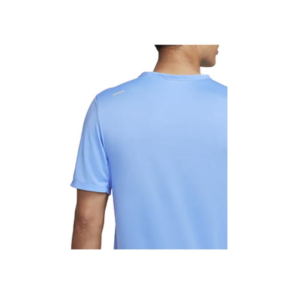 Nike Dri-Fit Rise 365 Solid Crew Neck Running Short Sleeve T-Shirt Men Tops College-Blue CZ9185-412