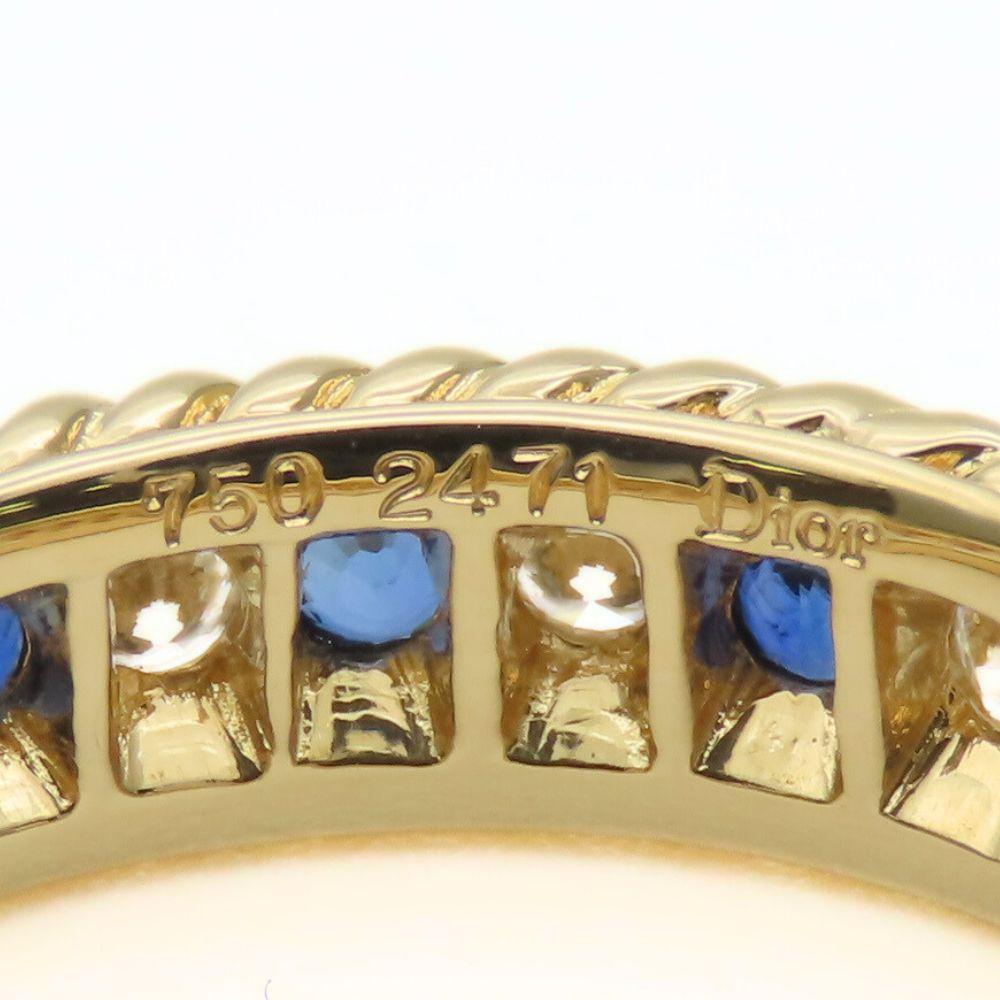 Used Dior Ring Twist EU#53 K18 yellow gold/diamond 4.4g Yellow Gold jewelry