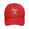 Mihawk  Onepieces  Flag Trucker Hat Unisex Sport  Mesh Baseball Cap Polyester Adjustable Sports Cap