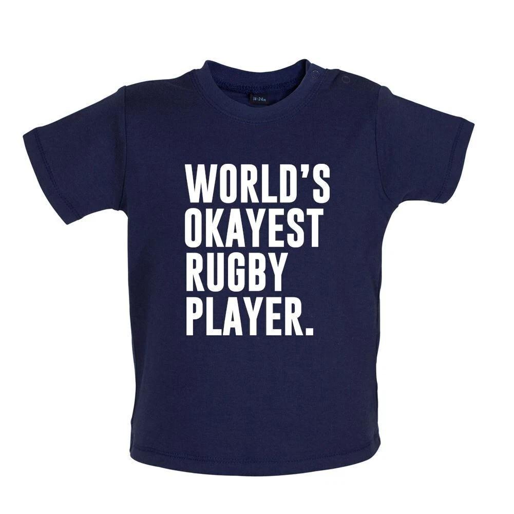 Worldwide Okayest Rugby Player - Baby / Romper - Funny Love Equipt 120