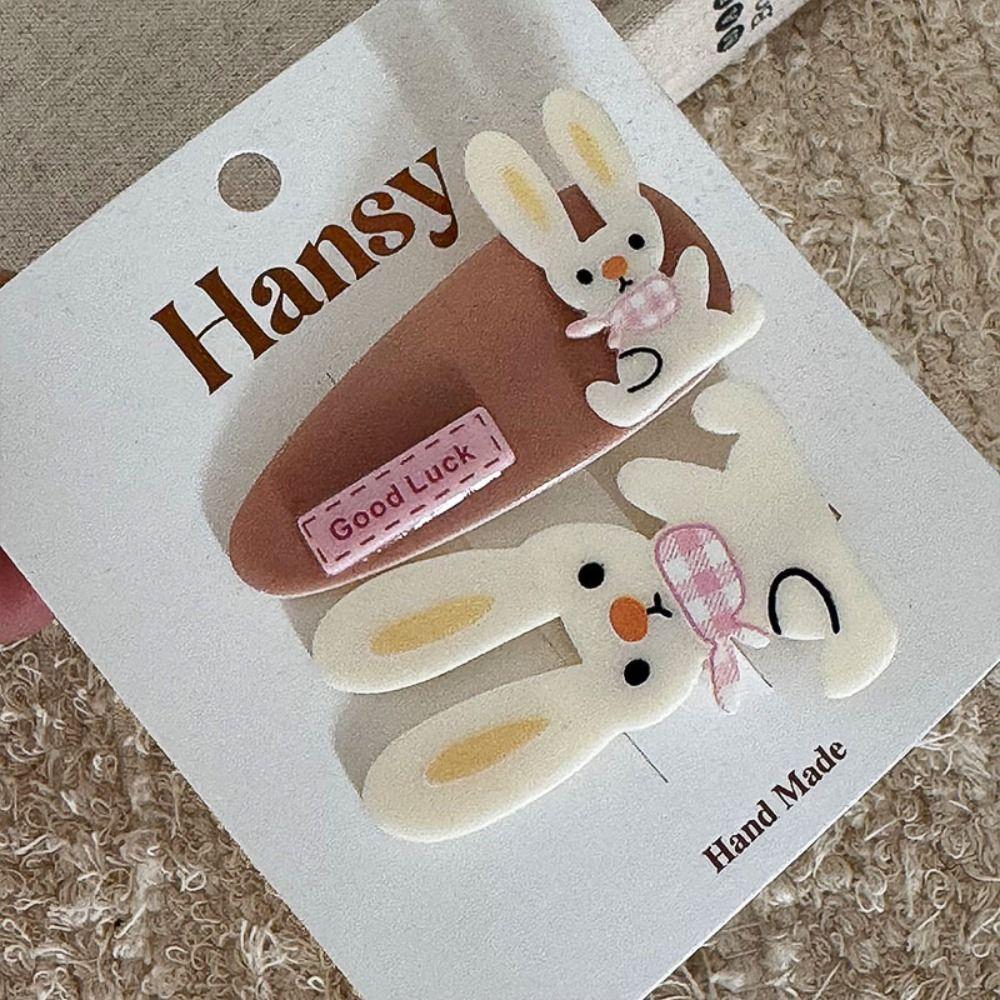 2Pcs/set Cat Animals Hair Clip Dog Barrettes Headwear Hairpin Women