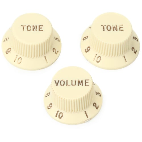 

Fender Road Worn Strat Knobs, Aged White