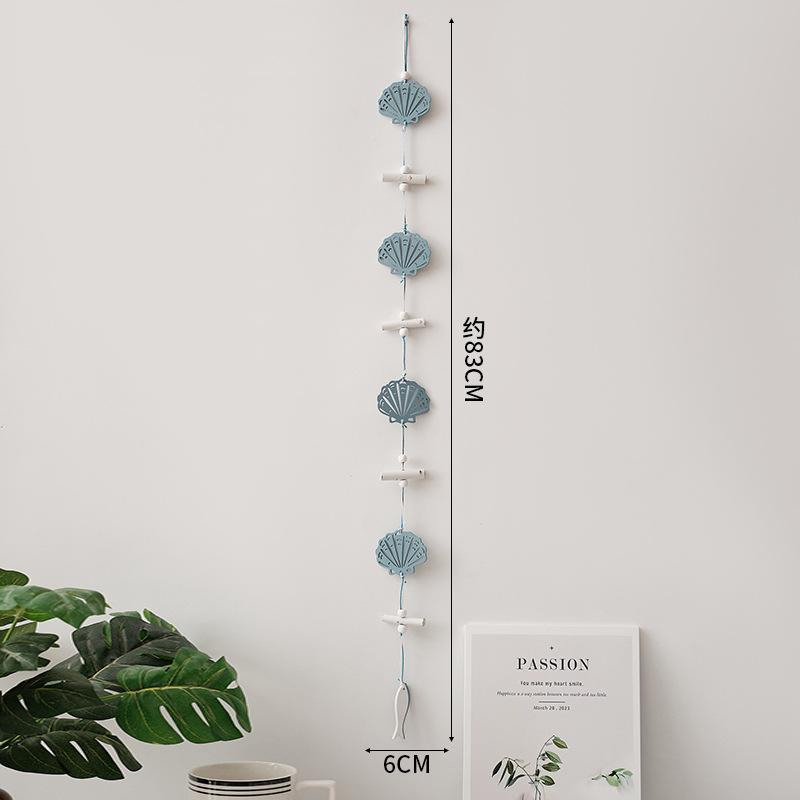 Muti-type Wall Hanging Hand Made Mediterranean Starfish Hung Fish Nautical Decor Hang Wood Marine Pendant for Home Decor