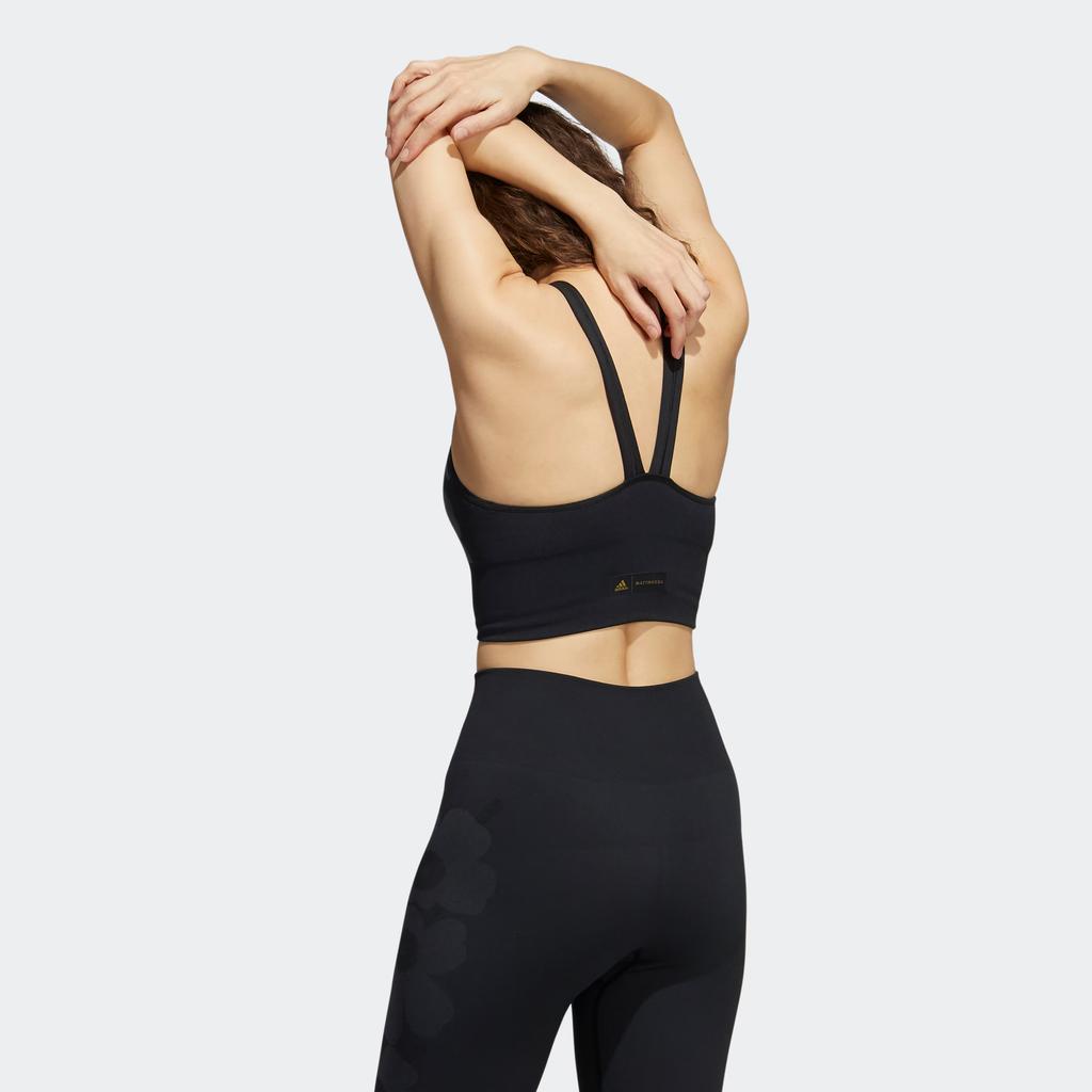 Adidas X Marimekko Aeroknit Pohodlná Měkká Prodyšná Šetrná k Pokožce Sportovní Podprsenka Dámské Spodní Prádlo Černá GU4589